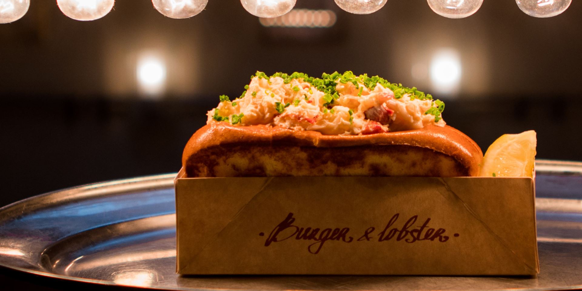 Burger and lobster roll