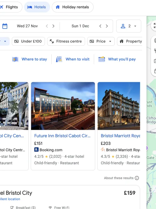 Google Hotel Meta Search