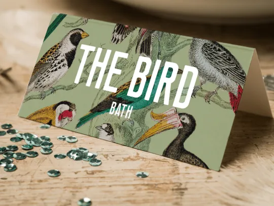 The Bird Welcome Card Mockup 1 Min