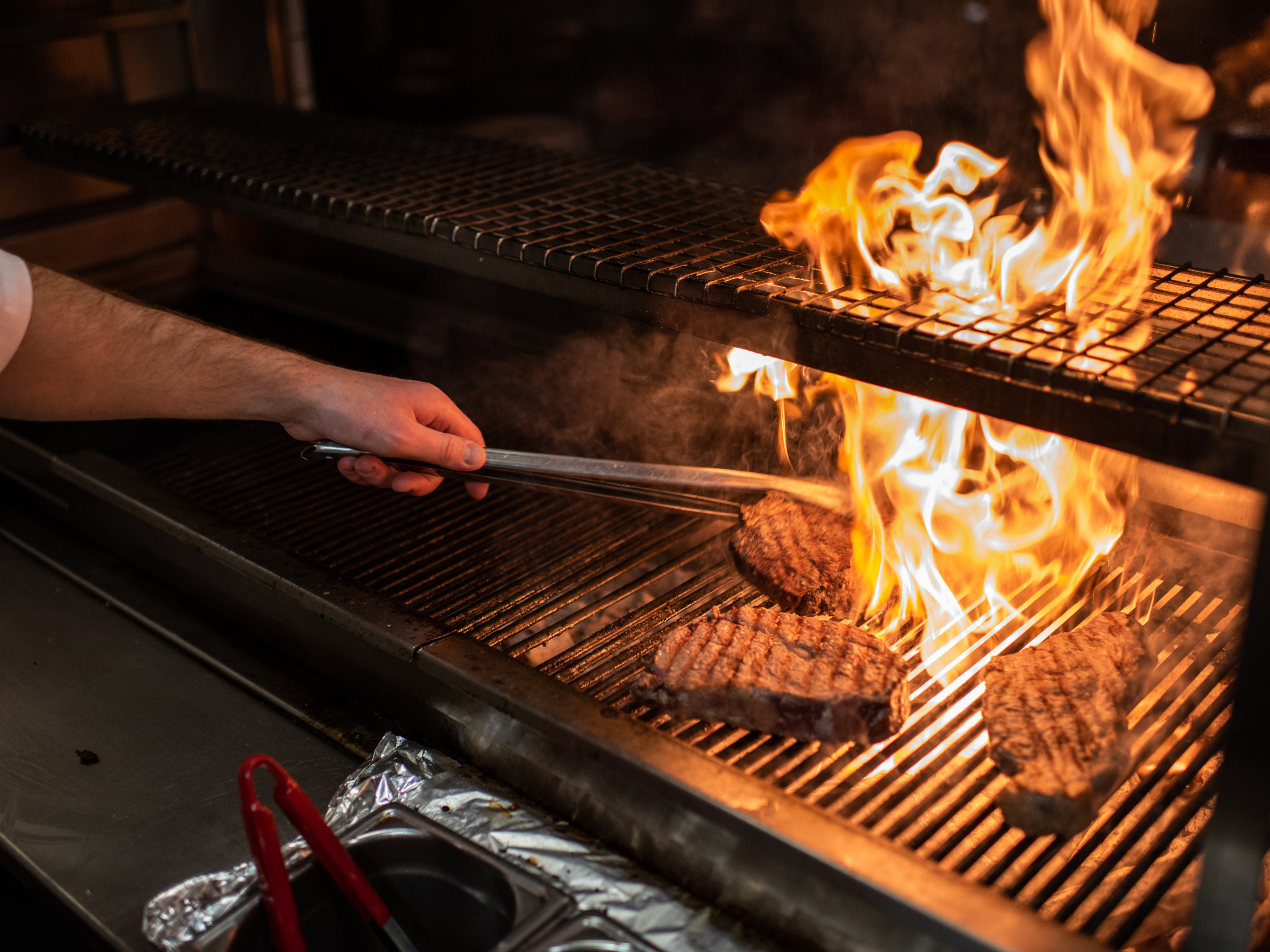 Zelman Meats Steak Cooking Flipped